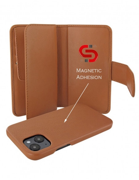 Piel Frama iPhone 14 Plus WalletMagnum Leather Case - Tan