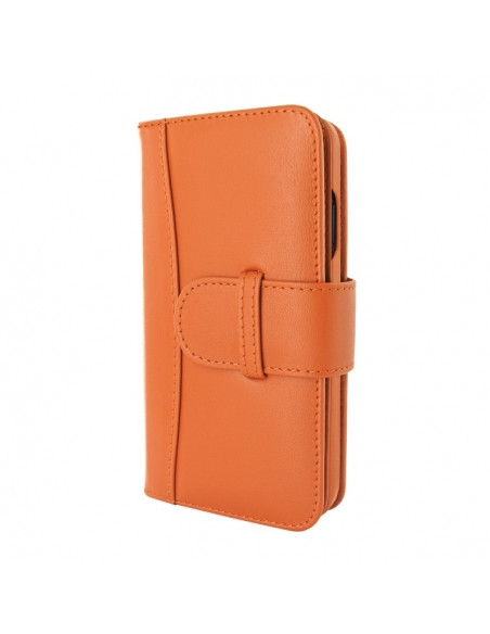 Piel Frama iPhone 14 Plus WalletMagnum Leather Case - Orange