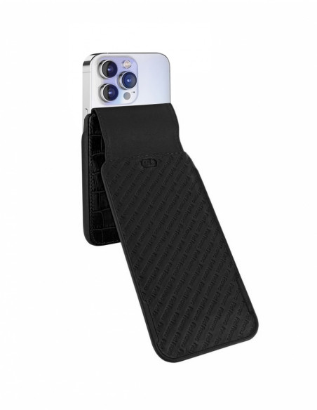 Piel Frama iPhone 14 Pro Max | iPhone 14 Plus iMagnum Leather Case - Black Cowskin-Crocodile
