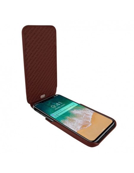 Piel Frama iPhone 14 Pro Max | iPhone 14 Plus iMagnum Leather Case - Brown Cowskin-Crocodile
