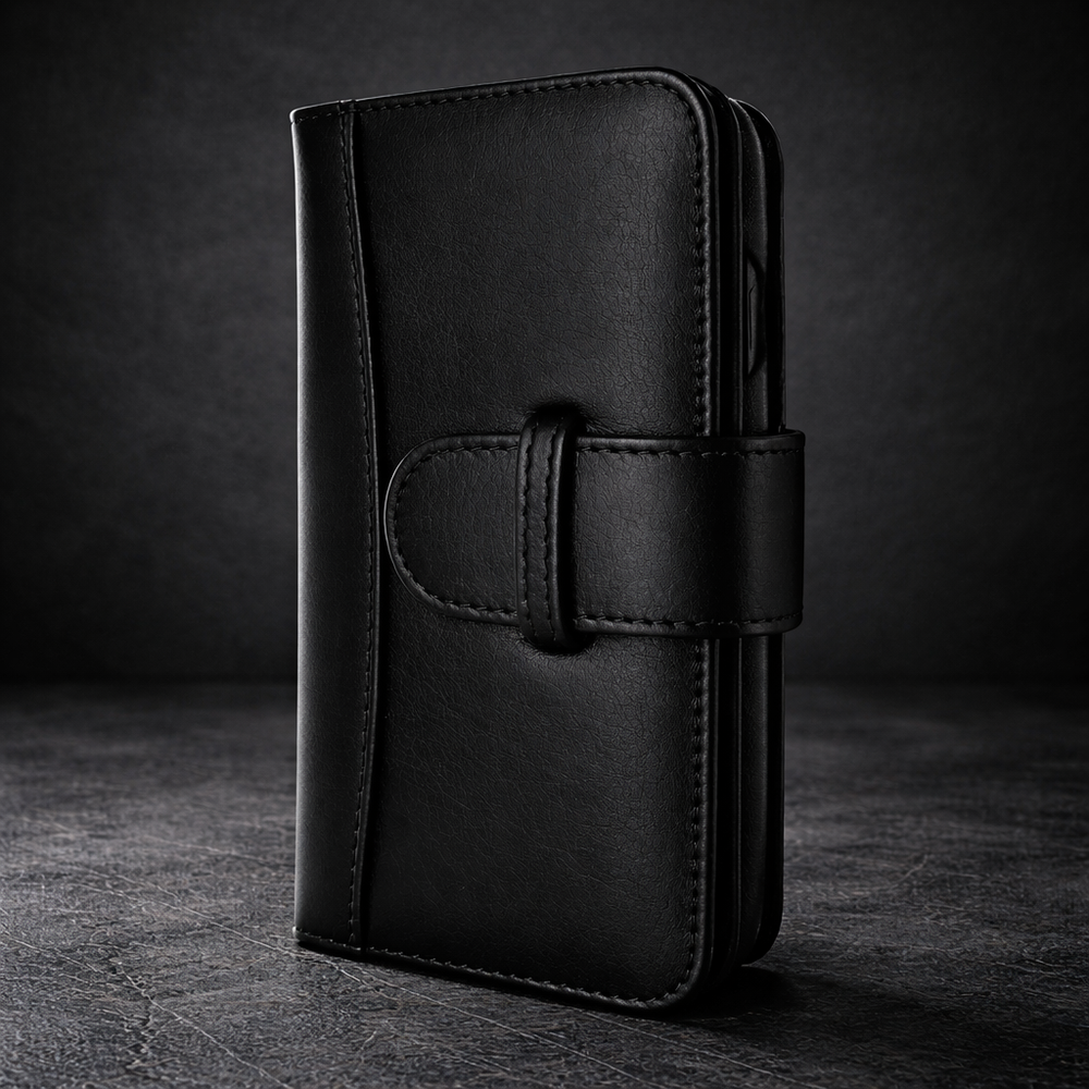 Piel Frama iPhone 14 Pro WalletMagnum Leather Case - Black