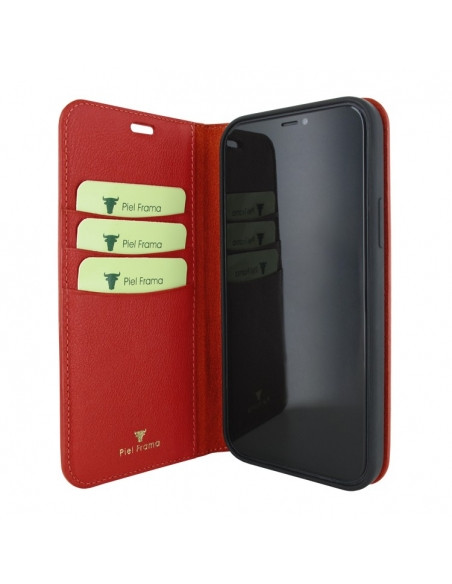 Piel Frama iPhone 14 Pro Max FramaSlimCards Leather Case - Red