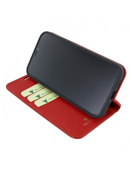 Piel Frama iPhone 14 Pro Max FramaSlimCards Leather Case - Red