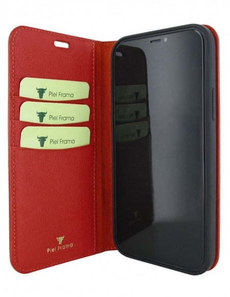 Piel Frama iPhone 15 Plus Red Crocodile FramaSlim Leather Case
