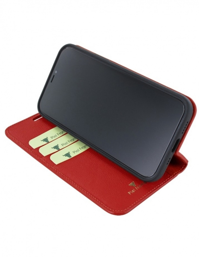 Piel Frama iPhone 15 Plus Red FramaSlim Leather Case