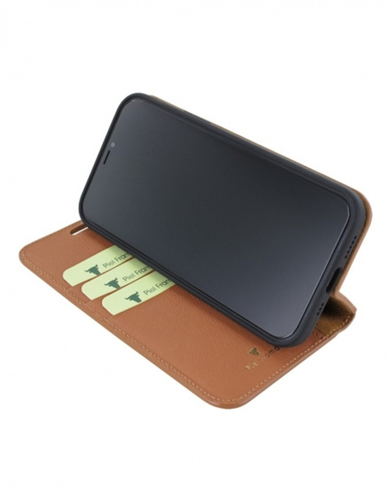 Piel Frama iPhone 15 Plus Tan Ostrich FramaSlim Leather Case