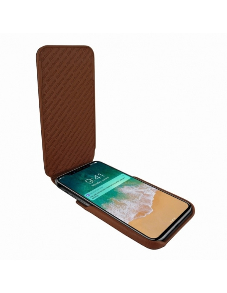 Piel Frama iPhone 15 Plus Brown Crocodile iMagnum Leather Case