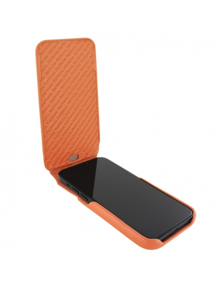 Piel Frama iPhone 15 Plus Orange iMagnum Leather Case