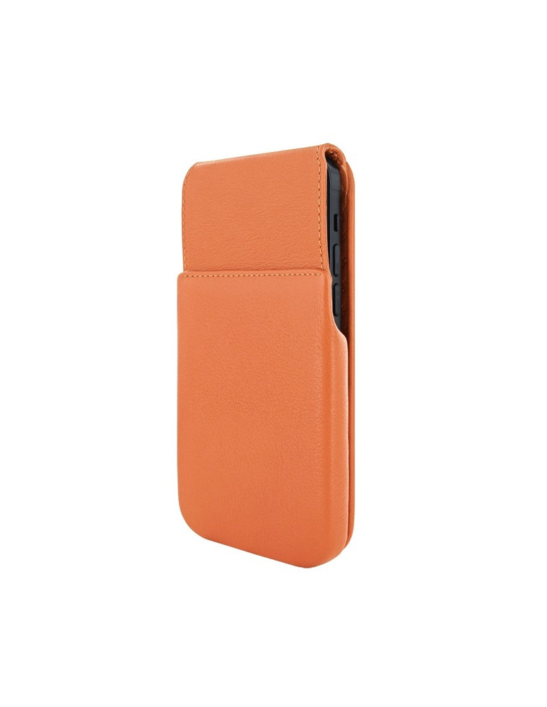 Piel Frama iPhone 15 Pro Max Orange iMagnum Leather Case