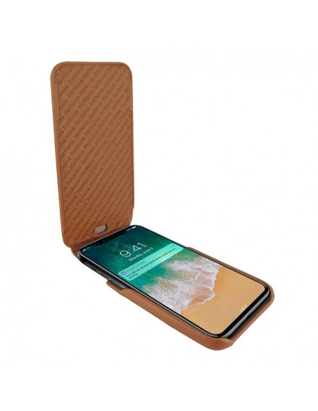 Piel Frama iPhone 15 Pro Max Tan Ostrich iMagnum Leather Case