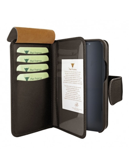 Piel Frama iPhone 15 Pro Max Brown WalletMagnum Leather Case