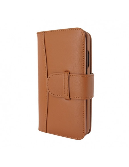 Piel Frama iPhone 15 Pro Max Tan WalletMagnum Leather Case