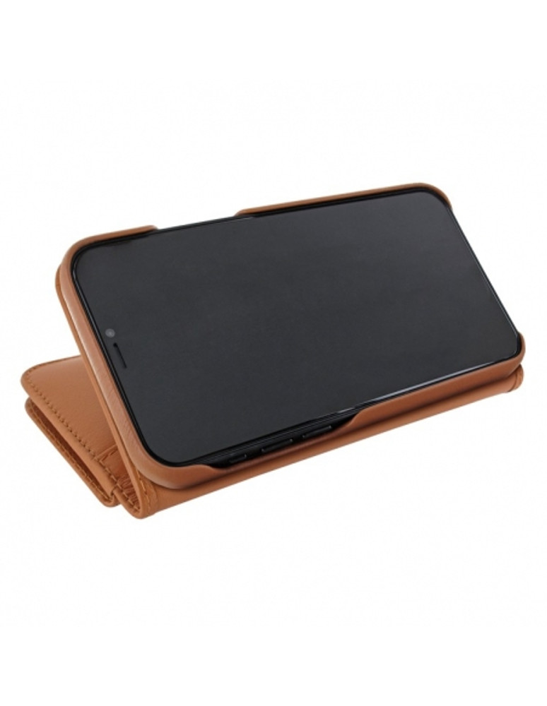 Piel Frama iPhone 15 Pro Tan WalletMagnum Leather Case