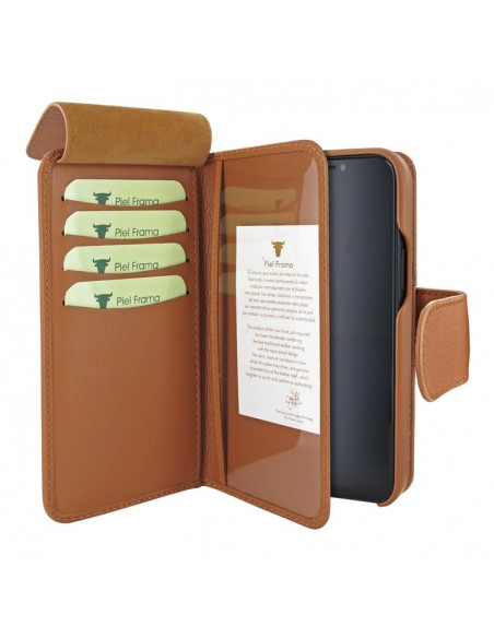 Piel Frama iPhone 15 Pro Tan WalletMagnum Leather Case