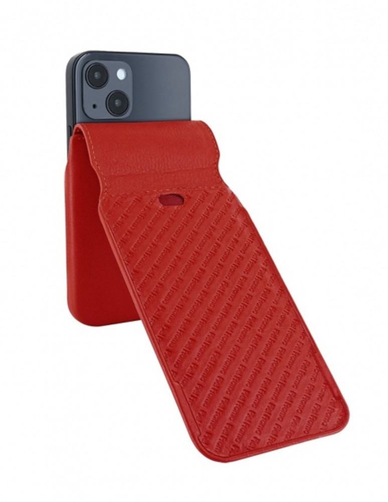 Piel Frama iPhone 15 Red iMagnum Leather Case