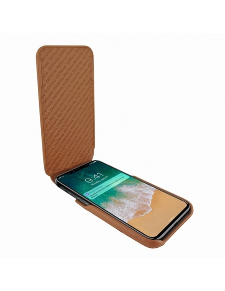 Piel Frama iPhone 15 Tan Ostrich iMagnum Leather Case