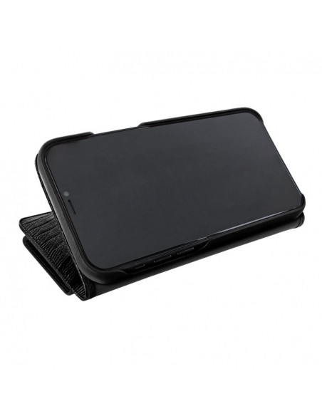 Piel Frama iPhone 15 Black Lizard WalletMagnum Leather Case