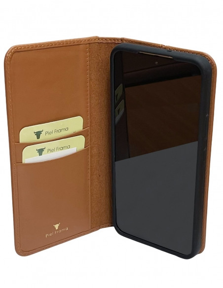 Piel Frama Galaxy S23 Tan FramaSlimCards Leather Case