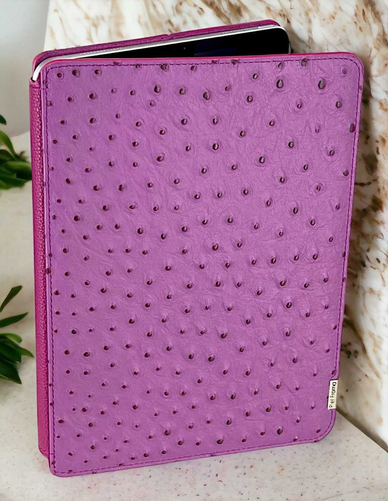 Piel Frama Burgundy Ostrich FramaSlim Leather Case for iPad Pro 13-inch (2024)