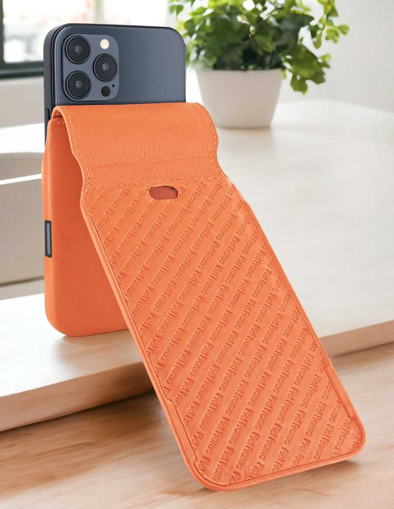 Piel Frama Orange iMagnum Leather Case for iPhone 16 Pro | iPhone 16