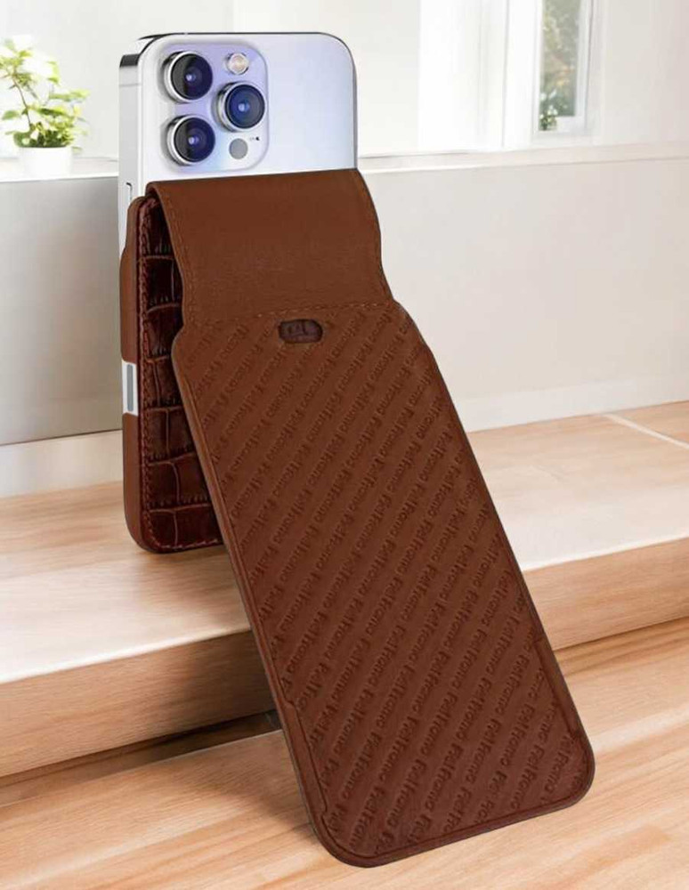 Piel Frama Brown Crocodile iMagnum Leather Case for iPhone 16 Pro Max | iPhone 16 Plus