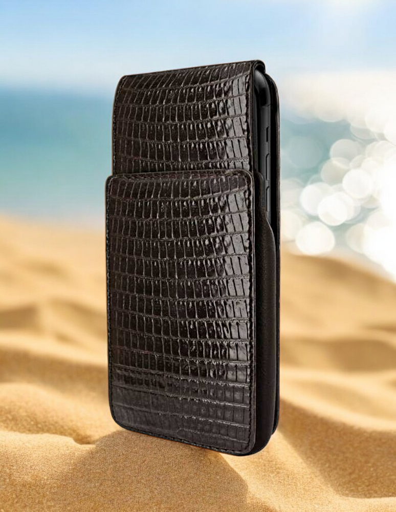 Piel Frama Brown Lizard iMagnum Leather Case for iPhone 16 Pro Max | iPhone 16 Plus