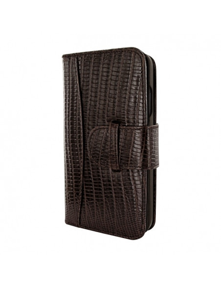Piel Frama Brown Lizard WalletMagnum Leather Case for iPhone 16