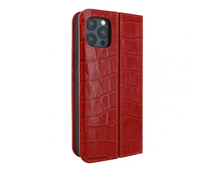 Piel Frama Red Crocodile FramaSlim Leather Case for iPhone 16
