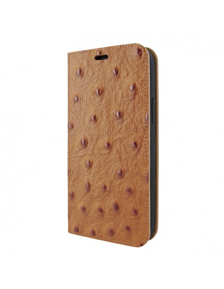 Piel Frama Tan Ostrich FramaSlim Leather Case for iPhone 16