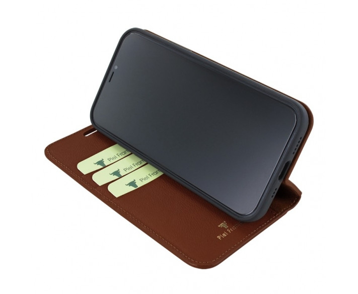 Piel Frama Brown Crocodile FramaSlim Leather Case for iPhone 16 Pro
