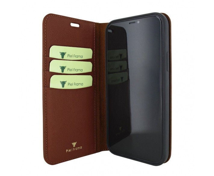 Piel Frama Brown Crocodile FramaSlim Leather Case for iPhone 16 Plus
