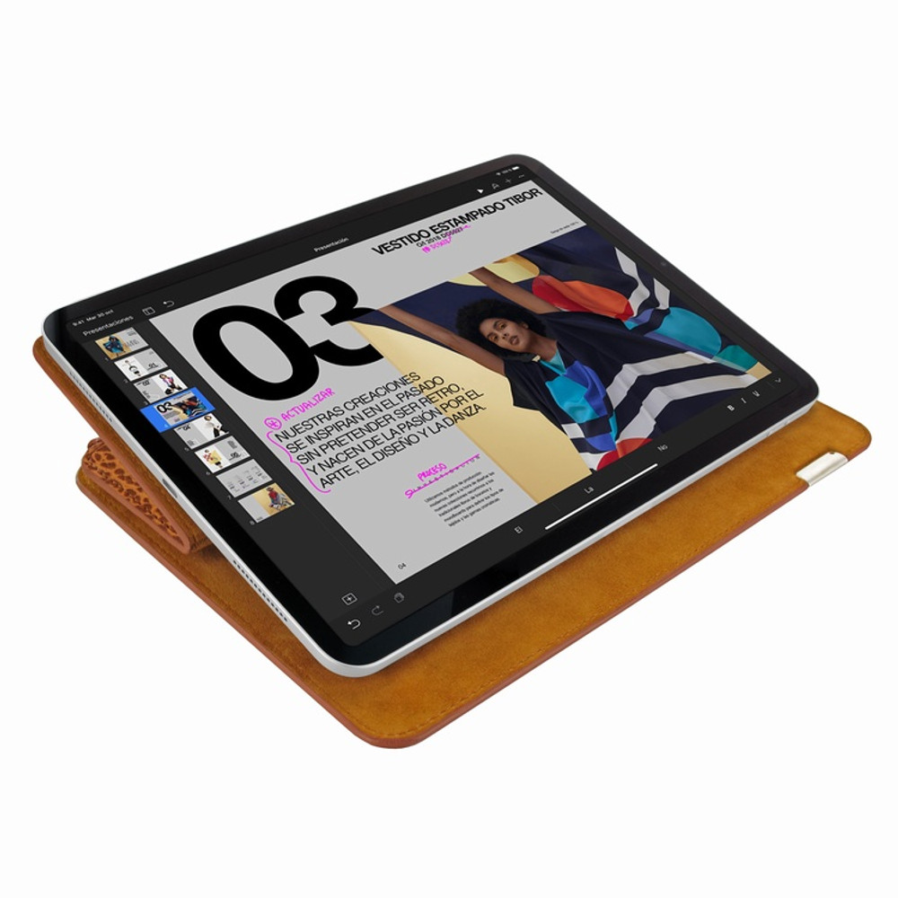 Piel Frama 819 Tan Karabu FramaSlim Leather Case for iPad Air 13-inch (2024-2025)