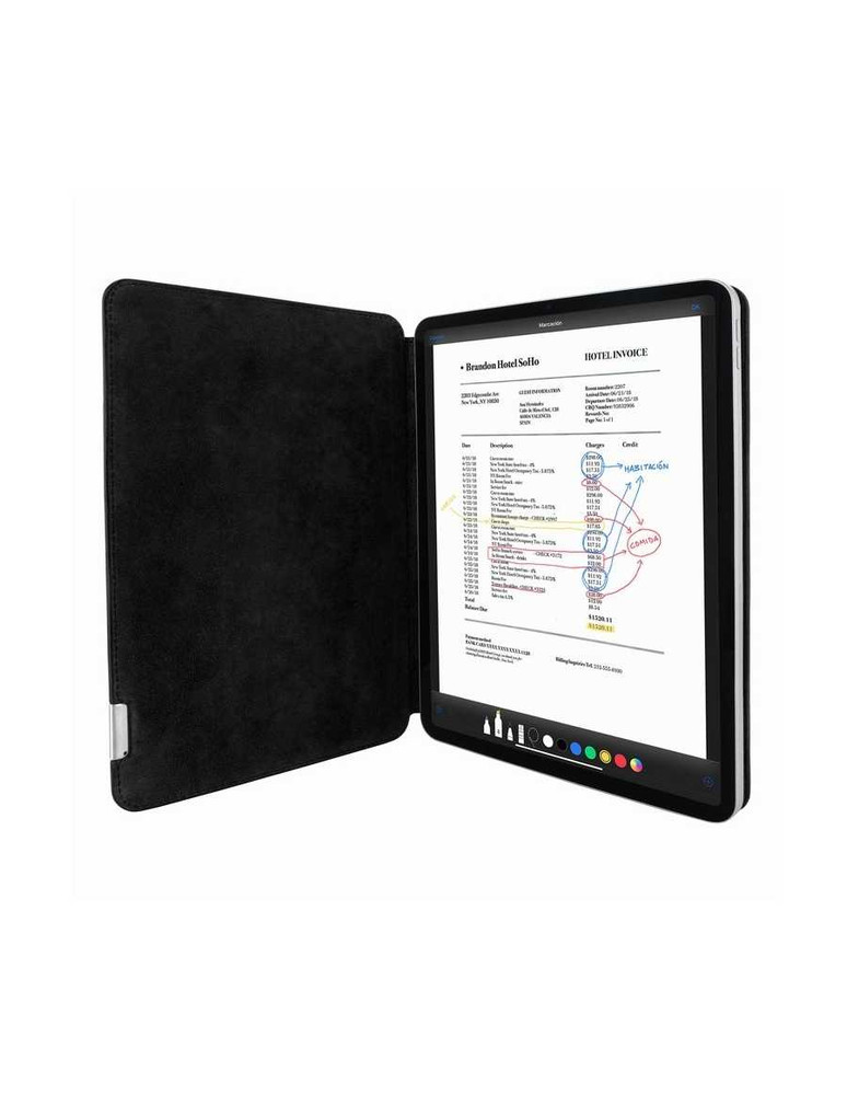 Piel Frama Black Ostrich FramaSlim Leather Case for iPad Air 11-inch (2024-2025) / iPad 11th Gen. (2025)
