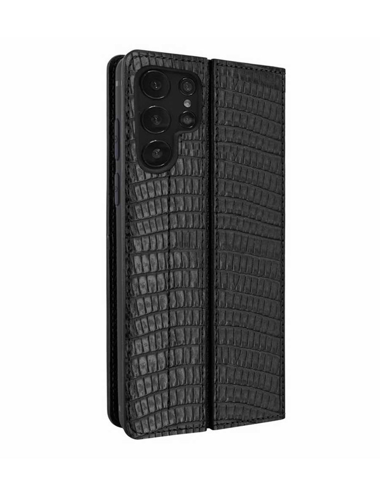 Piel Frama 501 Black Lizard FramaSlimCards Leather Case for Samsung Galaxy S25 Ultra