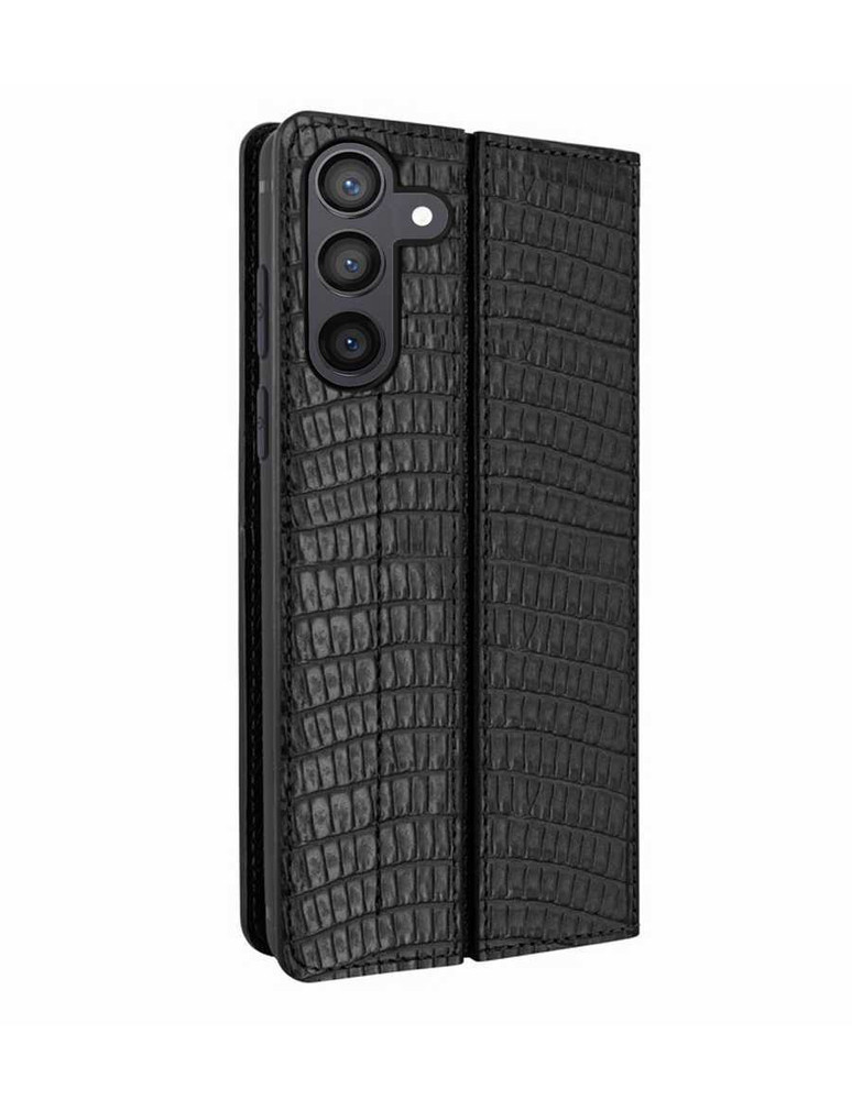 Piel Frama Black Lizard FramaSlimCards Leather Case for Samsung Galaxy S25 Plus