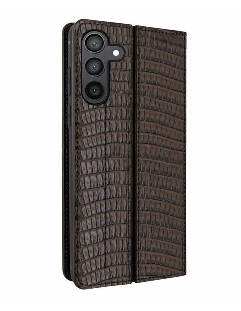 Piel Frama Brown Lizard FramaSlimCards Leather Case for Samsung Galaxy S25 Plus