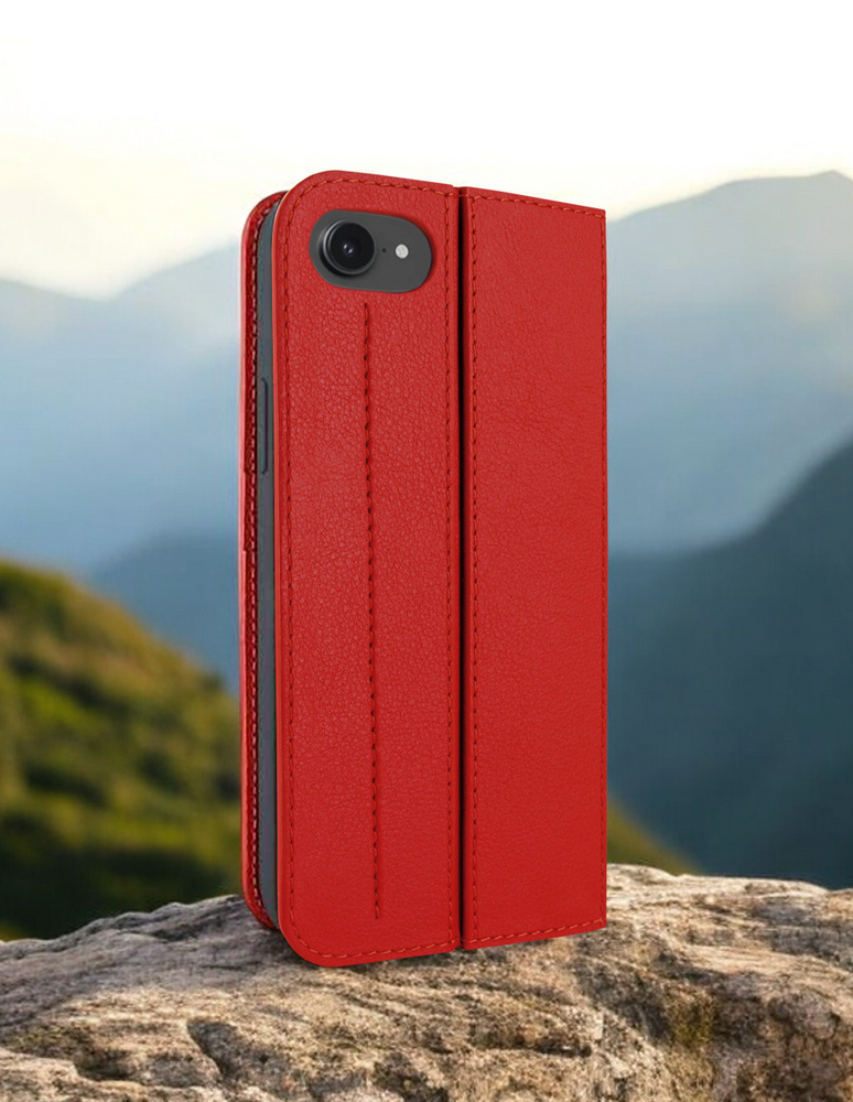 Piel Frama Red FramaSlim Leather Case for iPhone 16e