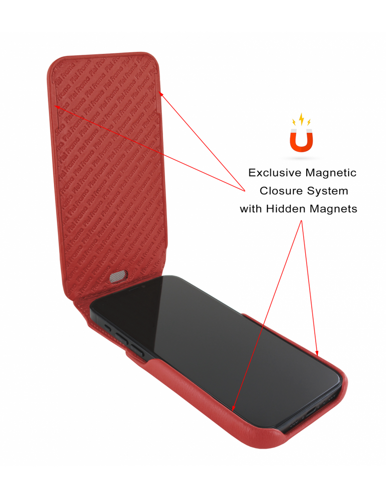 Piel Frama Red iMagnum Leather Case for iPhone 16e