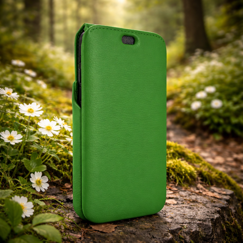 Piel Frama Green iMagnum Leather Case for iPhone 16e