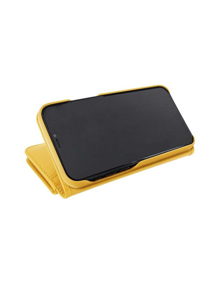 Piel Frama Yellow WalletMagnum Leather Case for iPhone 16e