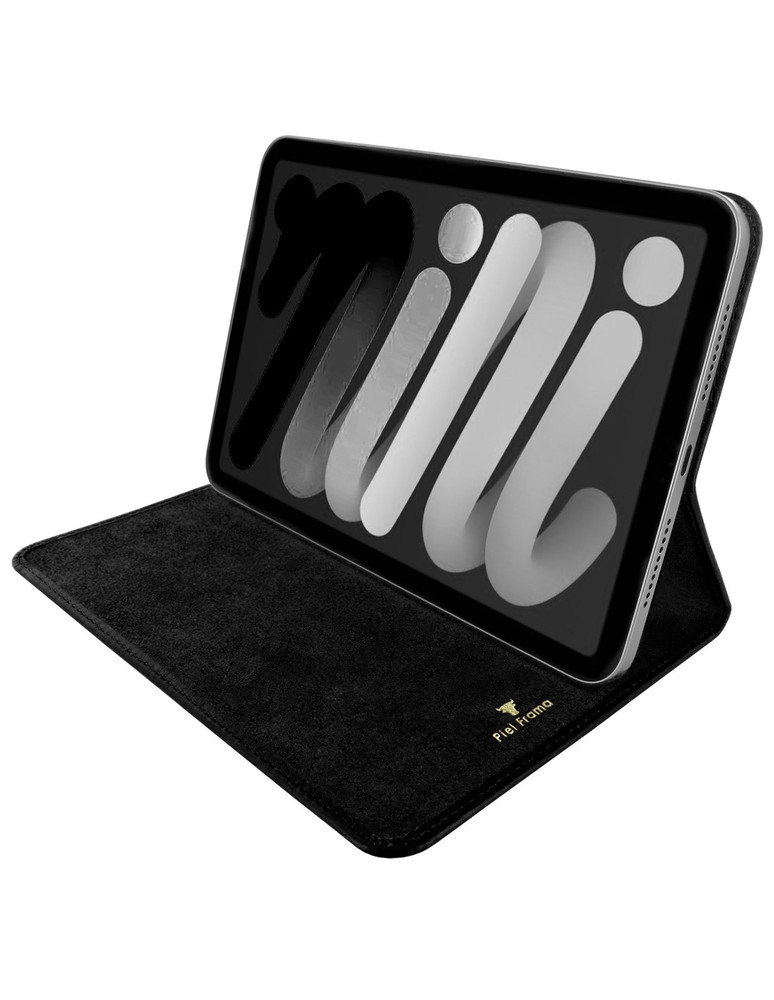 Piel Frama Black Crocodile FramaSlim Leather Case for Apple iPad mini 7 (2024) / iPad mini 6 (2021)