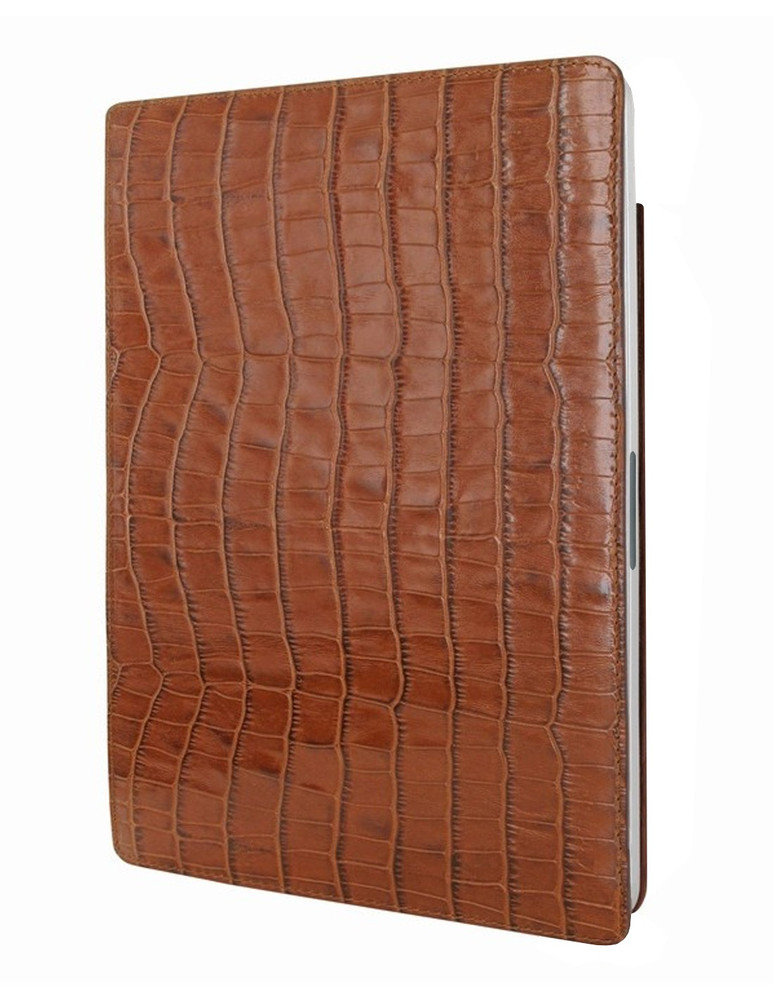 Piel Frama Brown Crocodile FramaSlim Leather Case for Apple iPad mini 7 (2024) / iPad mini 6 (2021)