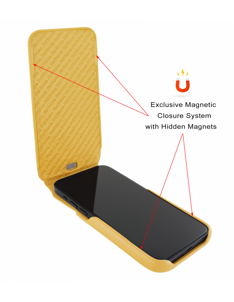 Piel Frama 541 Yellow iMagnum Leather Case for iPhone 17 Pro Max
