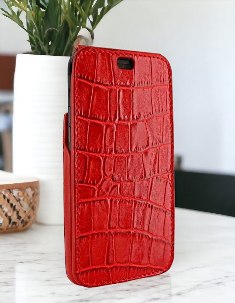 Piel Frama 541 Red Crocodile iMagnum Leather Case for iPhone 17 Pro Max