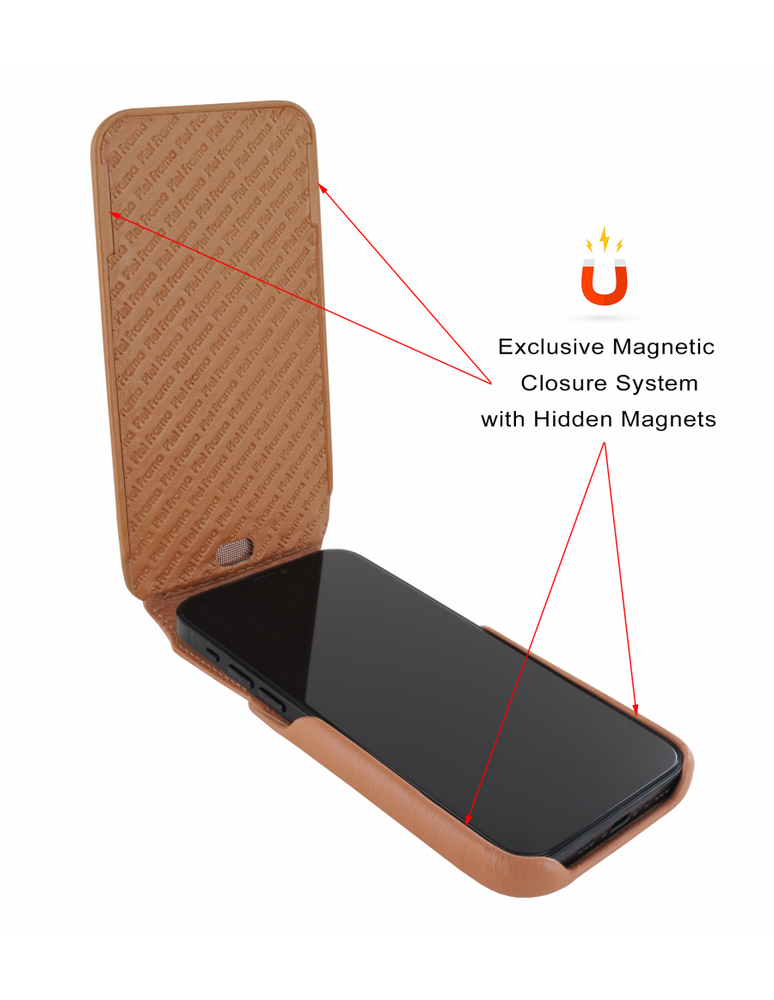 Piel Frama 541 Tan Ostrich iMagnum Leather Case for iPhone 17 Pro Max