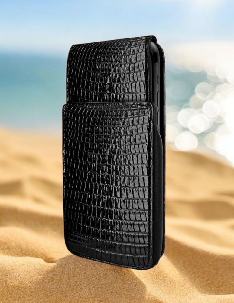 Piel Frama 541 Black Lizard iMagnum Leather Case for iPhone 17 Pro Max