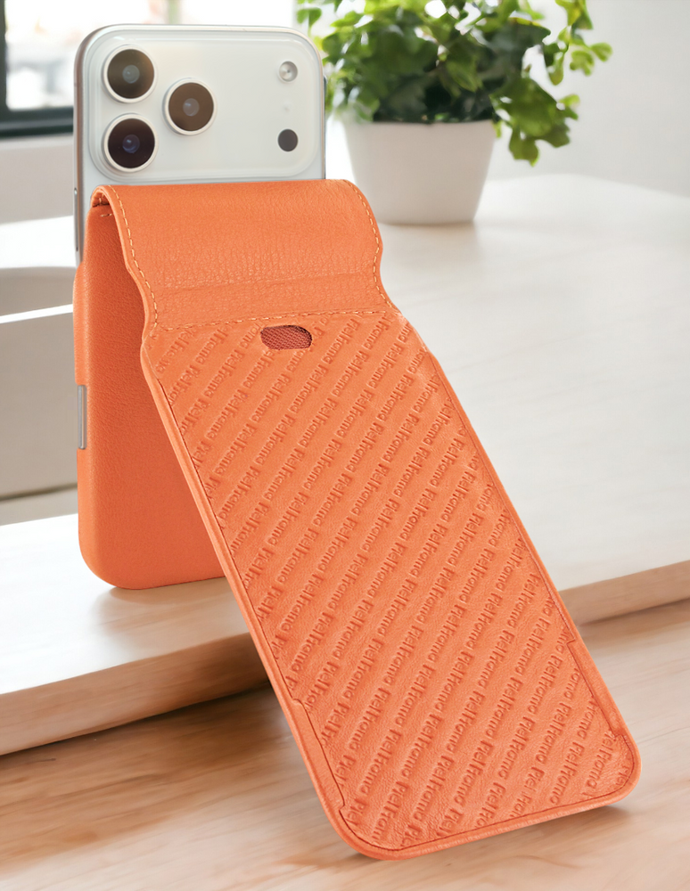 Piel Frama 536 Orange iMagnum Leather Case for iPhone 17 Pro