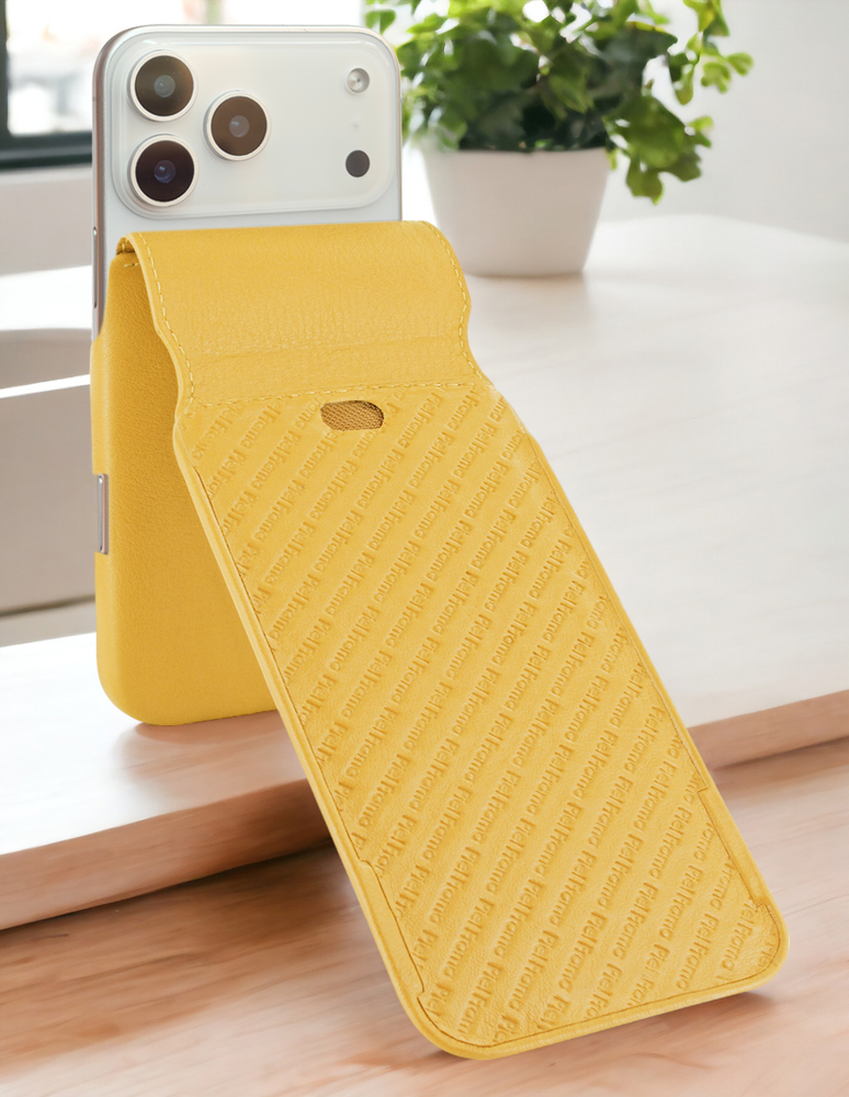 Piel Frama 536 Yellow iMagnum Leather Case for iPhone 17 Pro