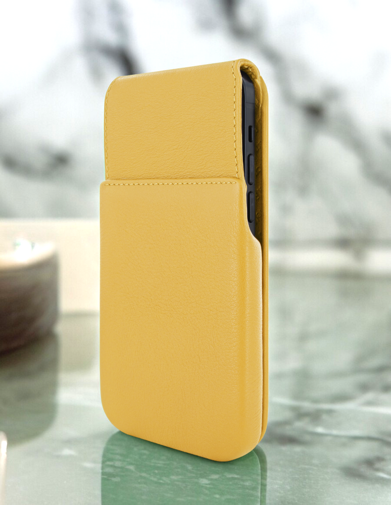 Piel Frama 536 Yellow iMagnum Leather Case for iPhone 17 Pro