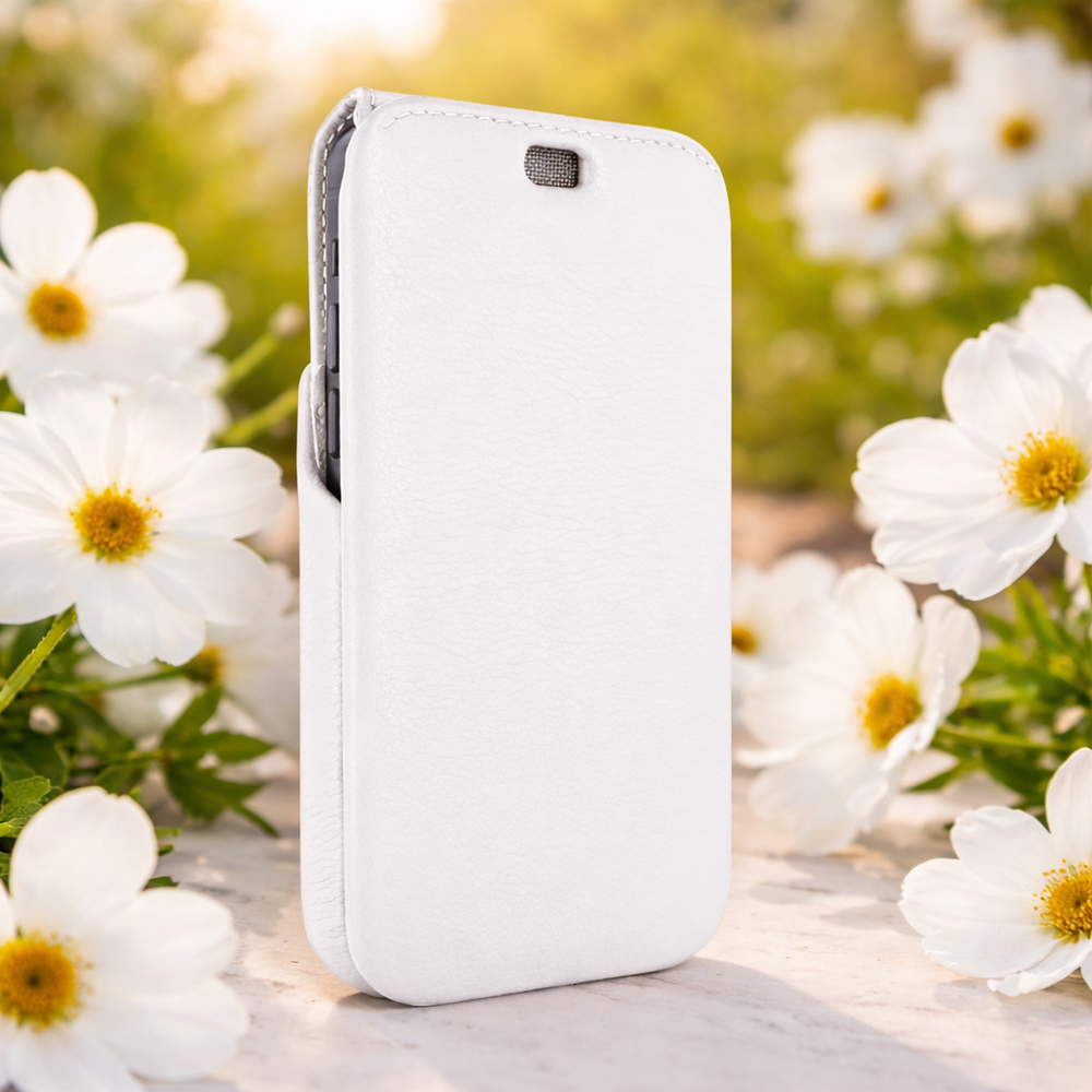 Piel Frama 536 White iMagnum Leather Case for iPhone 17 Pro